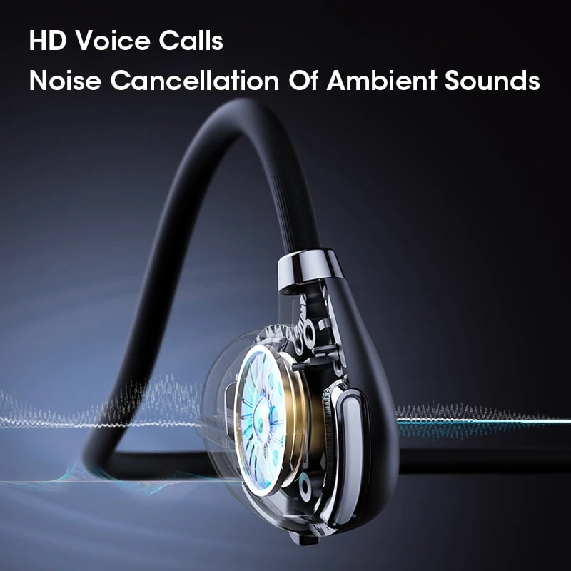 Wireless Bluetooth Air Conduction Headset with HD Microphone for Sports