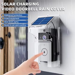 hd wireless wifi doorbell camera with solar charging and night vision - waterproof smart home system