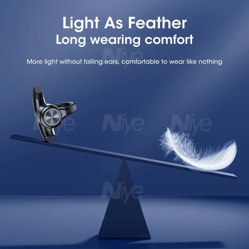 Real Bone Conduction Wireless Earphones Bluetooth TWS Headphones For Sports Running Comfortable 3