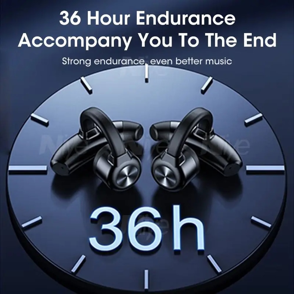 Real Bone Conduction Wireless Earphones Bluetooth TWS Headphones For Sports Running Comfortable 5