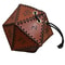 PU Leather Dice Bag Premium Brown Polyhedral Dice Pouch For DND Tabletop Gaming Portable Drawstri 5