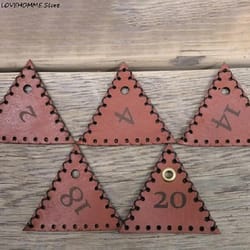 pu leather dice bag – premium brown polyhedral dice pouch for dnd & tabletop gaming, portable drawstring pouch