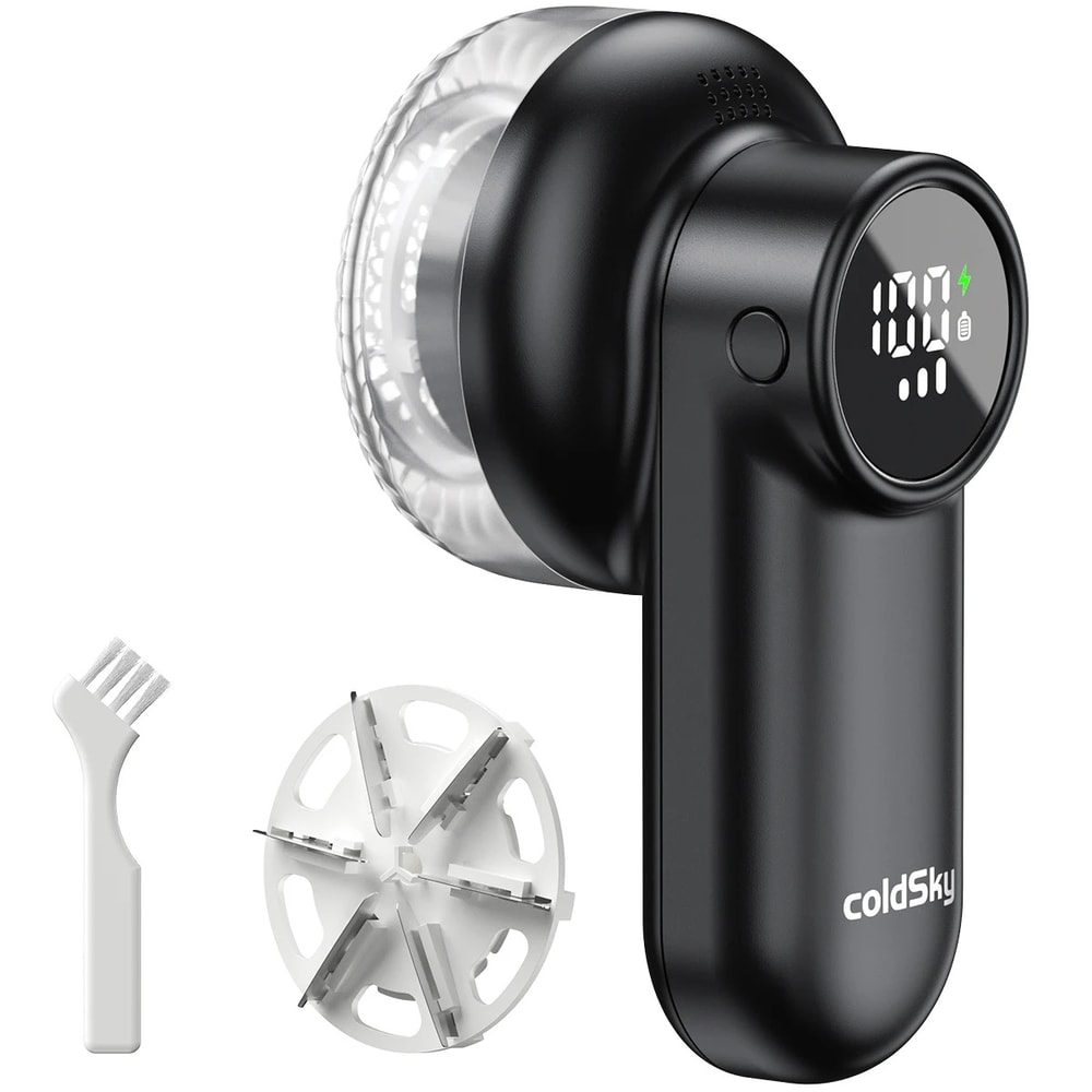 Intelligent Electric Lint Shaver - Rechargeable Defuzzer with Digital Screen for Sweater, Clothes & Fabric Trimming