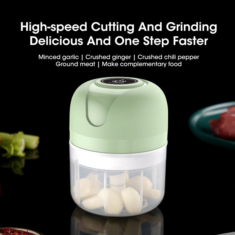 USB Portable Electric Garlic Masher & Food Chopper – Efficient Vegetable & Meat Grinder for Fast, Easy Kitchen