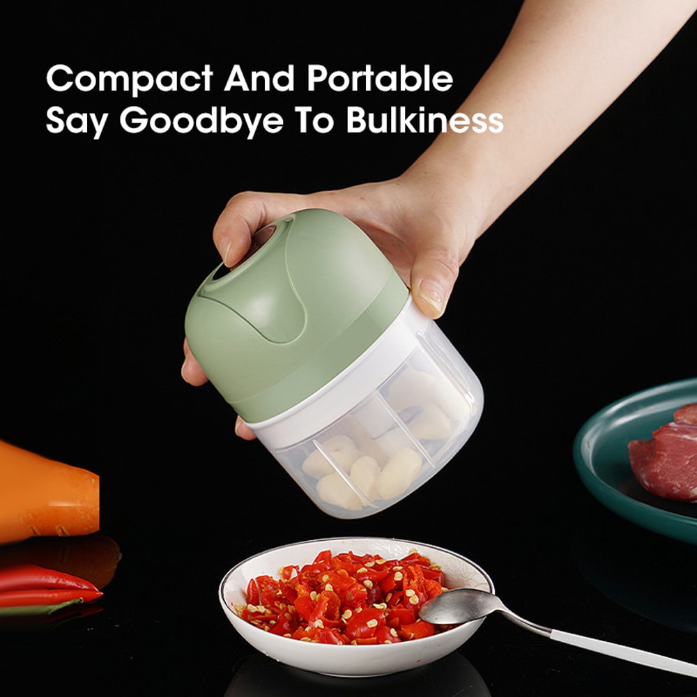 USB Portable Electric Garlic Masher & Food Chopper – Efficient Vegetable & Meat Grinder for Fast, Easy Kitchen