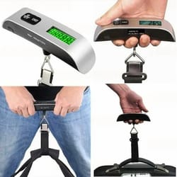 portable handheld digital luggage scale capacity for travel suitcases