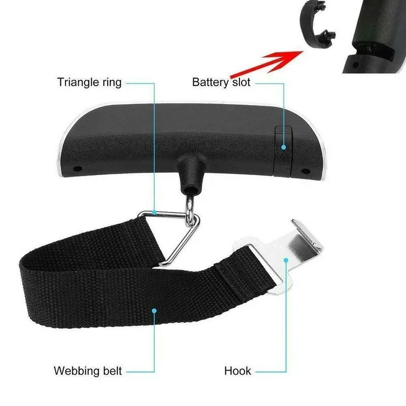 Portable Handheld Digital Luggage Scale Capacity for Travel Suitcases