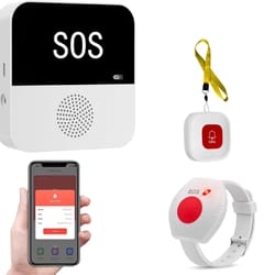 smart wifi sos call button for seniors & caregivers | wireless emergency alert system