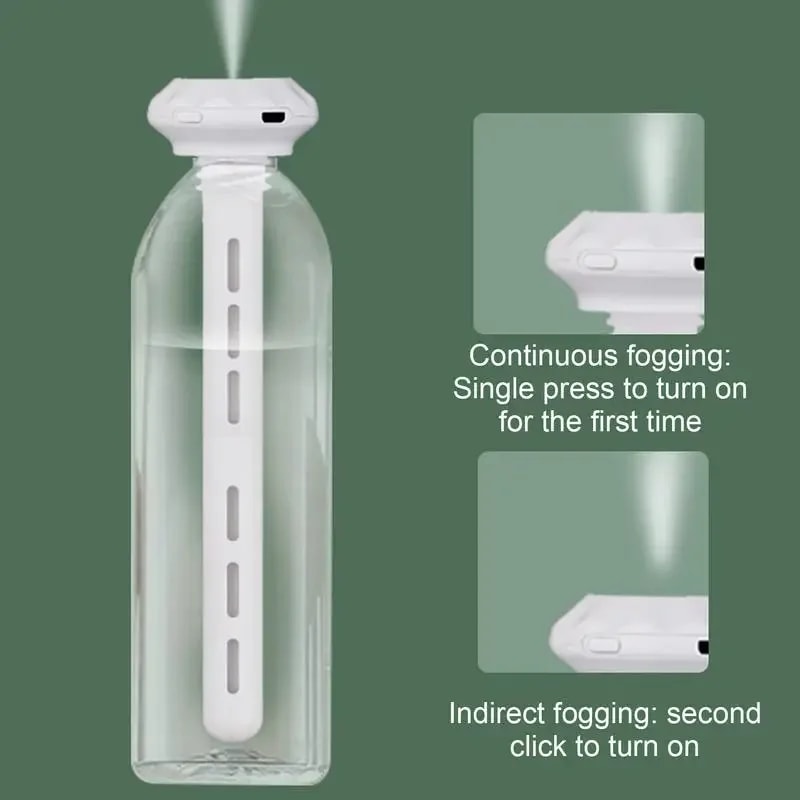 USB Mini Ultrasonic Air Humidifier for Car - LED Lamp Aroma Diffuser with Anion Mist and Romantic Light