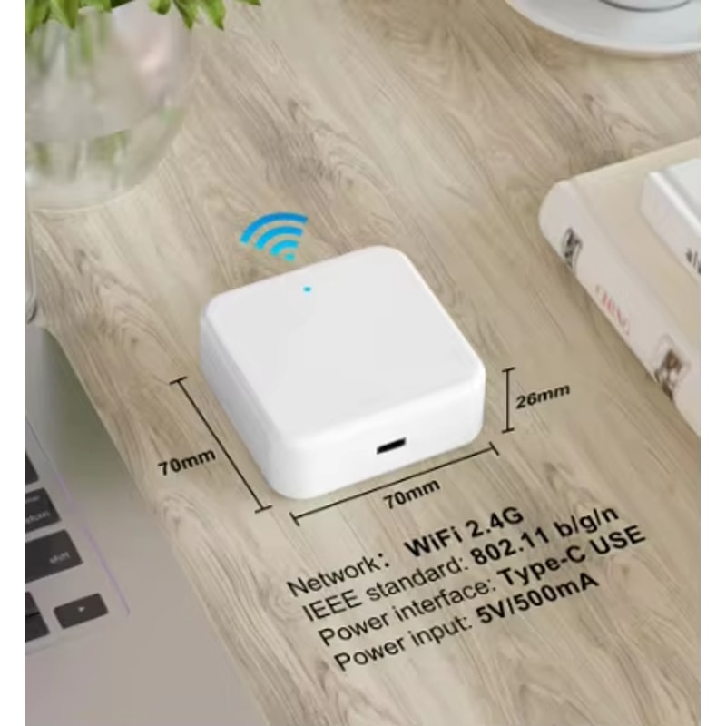 TTLOCK G2 Wifi Gateway for Smart Door Lock – Bluetooth to Wi-Fi Converter for Remote Unlock