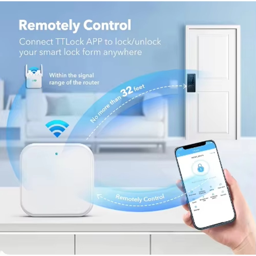 TTLOCK G2 Wifi Gateway for Smart Door Lock – Bluetooth to Wi-Fi Converter for Remote Unlock