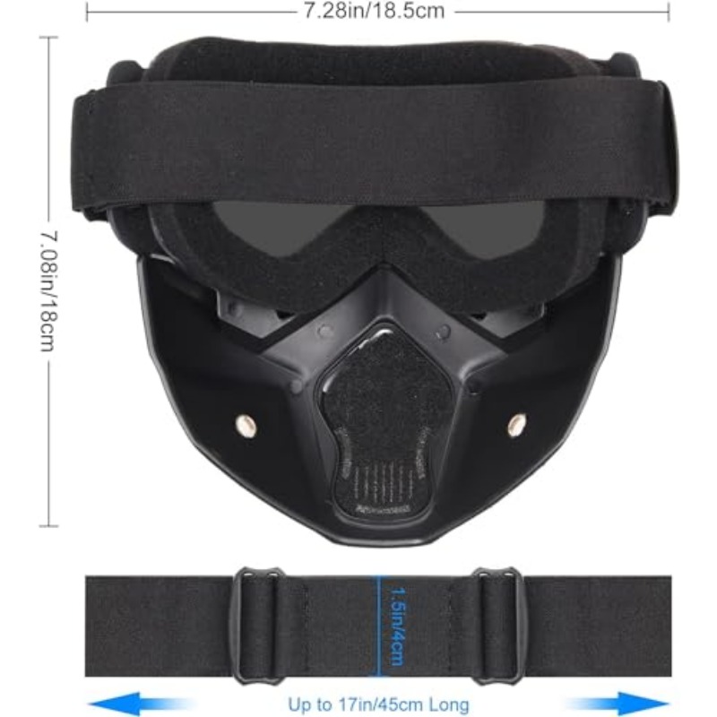 Military Tactical Full Face Helmet MICH ABS – Protective Gear with Detachable Goggles & NVG for Airsoft and Wargames