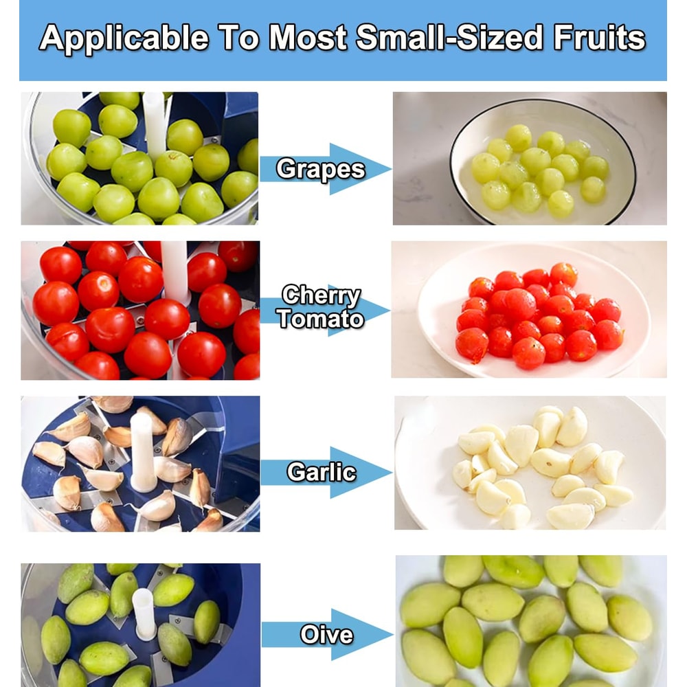 Automatic Electric Grape Peeler Machine - Effortless Fruit Prep Tool for Berries & Grapes - Hands-Free Skin Remover