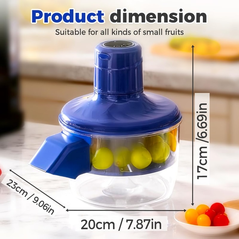 Automatic Electric Grape Peeler Machine - Effortless Fruit Prep Tool for Berries & Grapes - Hands-Free Skin Remover