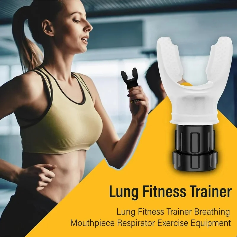 Portable Silicone Throat Breathing Exercise Device with Adjustable Resistance for Fitness and Breath Training