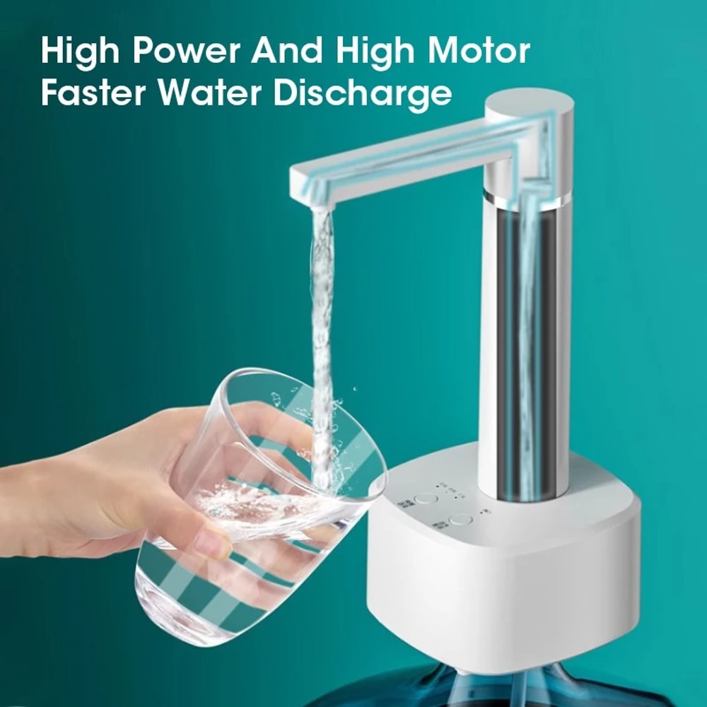 USB Foldable & Rotatable Water Dispenser Pump – Automatic Gallon Pump for Household Desktop Use