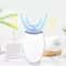 Smart UShaped Toothbrush For Adults Kids 360 Auto Sonic Rechargeable Waterproof Oral Hygiene Tool 0