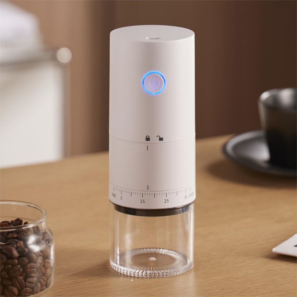 Rechargeable Electric Coffee Bean Grinder with Ceramic Core