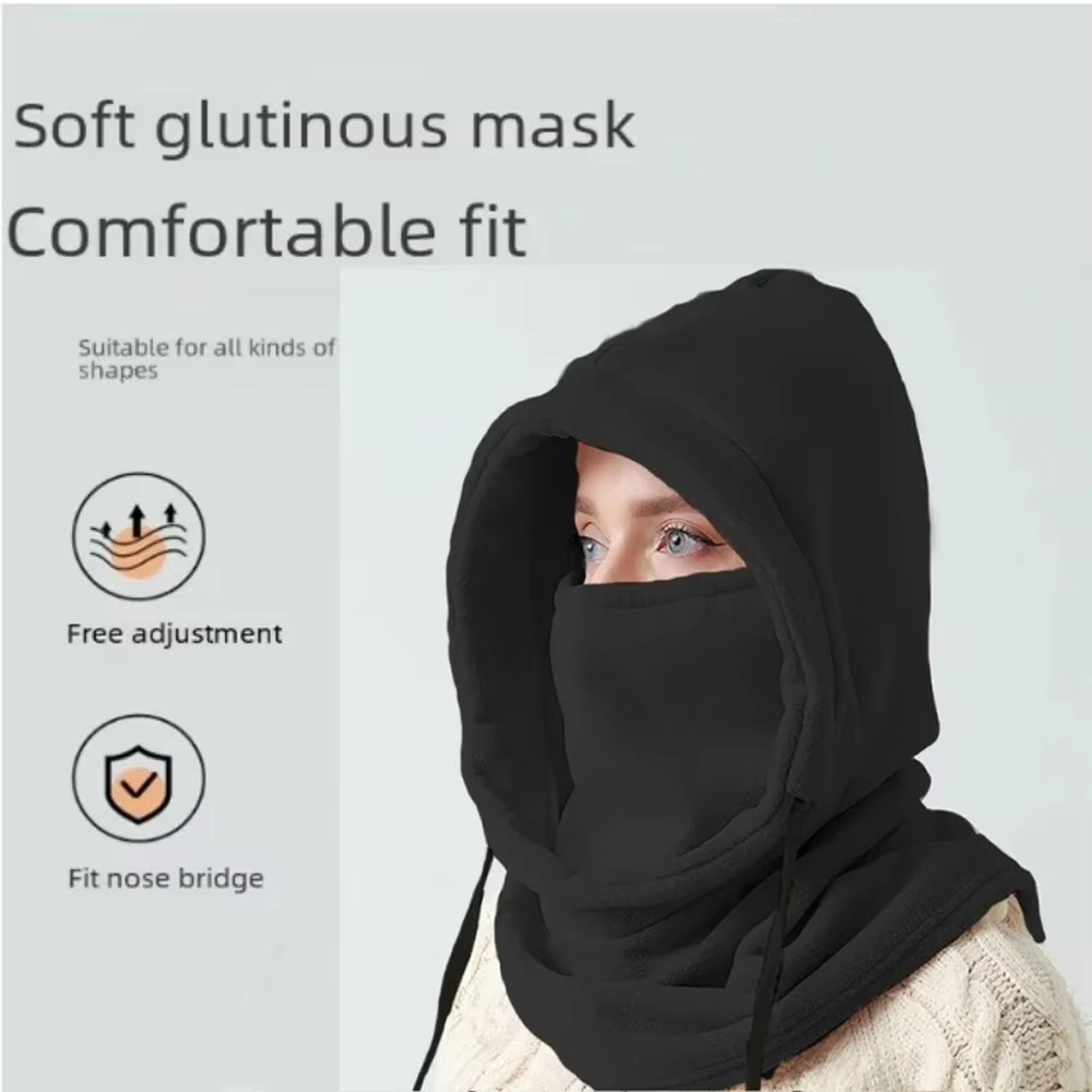 Thermal Windproof Balaclava Face Mask with Fleece Neck Warmer for Motorcycle and Cycling