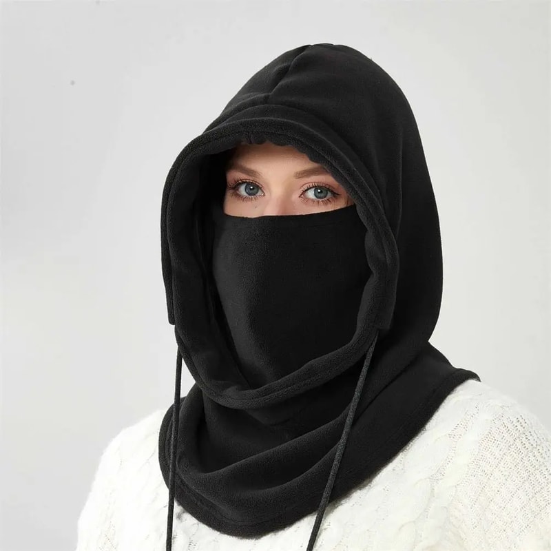 Thermal Windproof Balaclava Face Mask with Fleece Neck Warmer for Motorcycle and Cycling