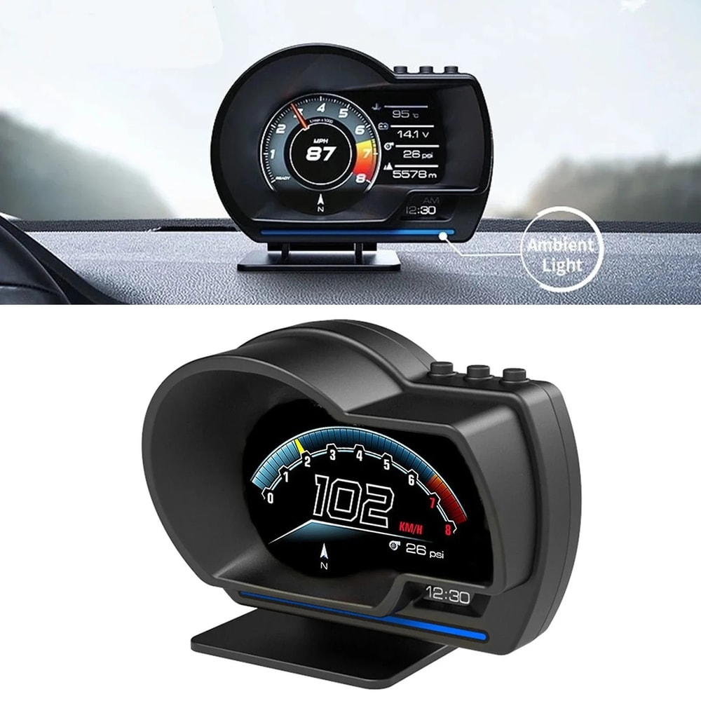 Multifunctional Universal Car HUD OBD GPS Speedometer for SUV and Truck