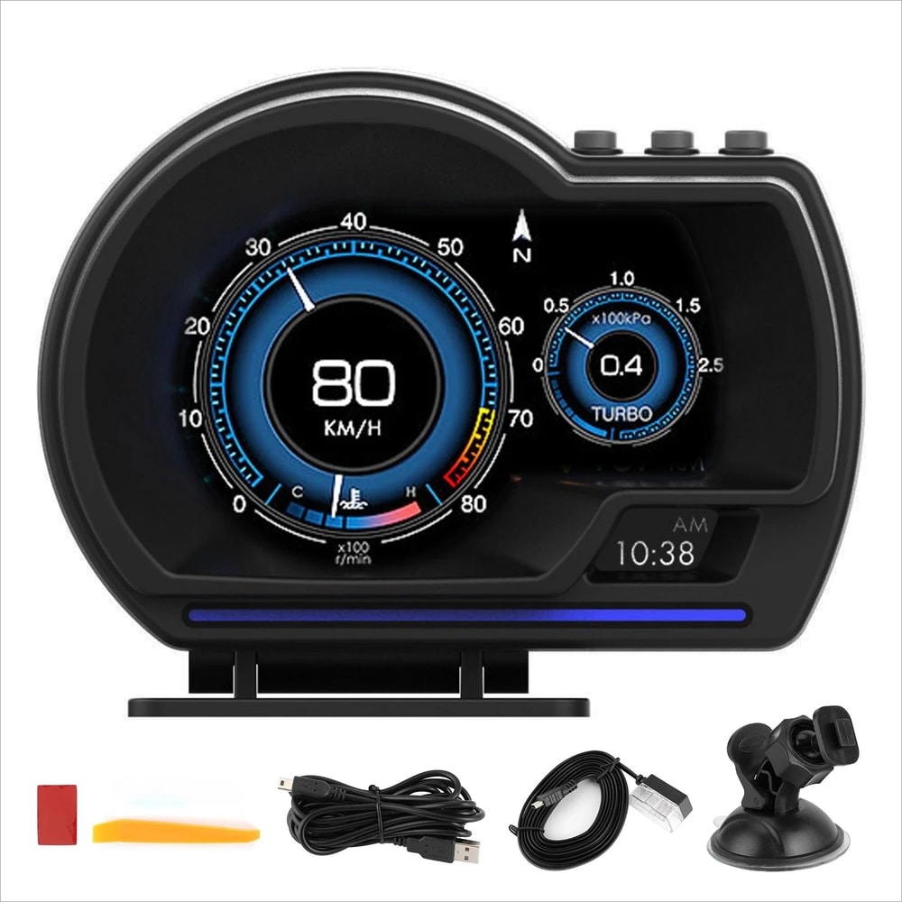 Multifunctional Universal Car HUD OBD GPS Speedometer for SUV and Truck