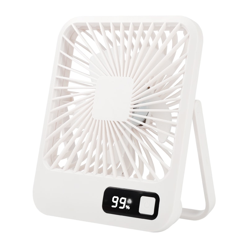 Portable USB Rechargeable Mini Desk Fan – Ultra Quiet, 5 Speed, Strong Airflow for Offices & Home