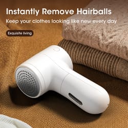 mini rechargeable electric hair ball trimmer for clothing - handheld with intelligent display