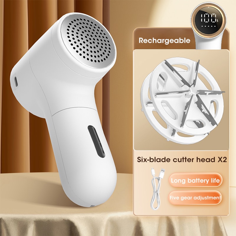 Mini Rechargeable Electric Hair Ball Trimmer for Clothing - Handheld with Intelligent Display