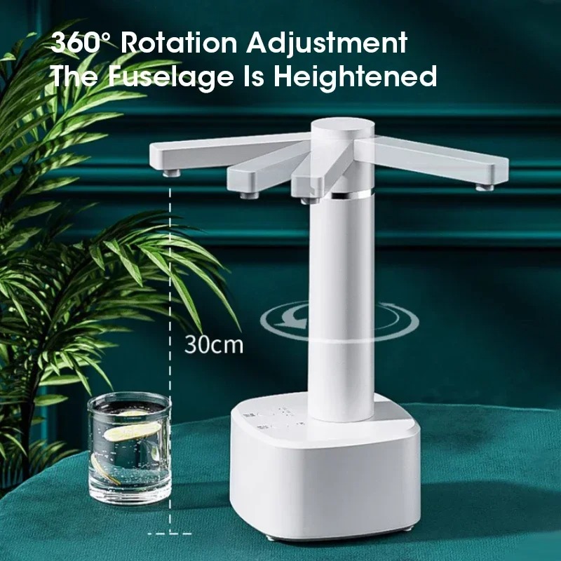 Foldable Desktop Water Dispenser with Rotatable USB Auto Pump for Gallon Bottles