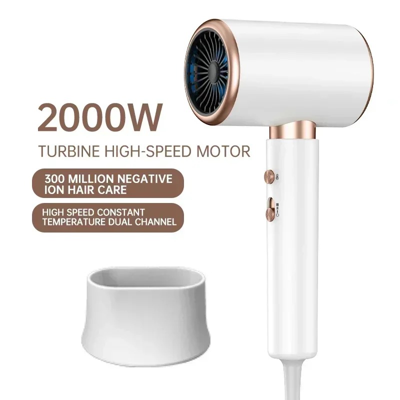 Professional Ionic Hair Dryer Low Noise, -Speed Lightweight for Salon & Home Use