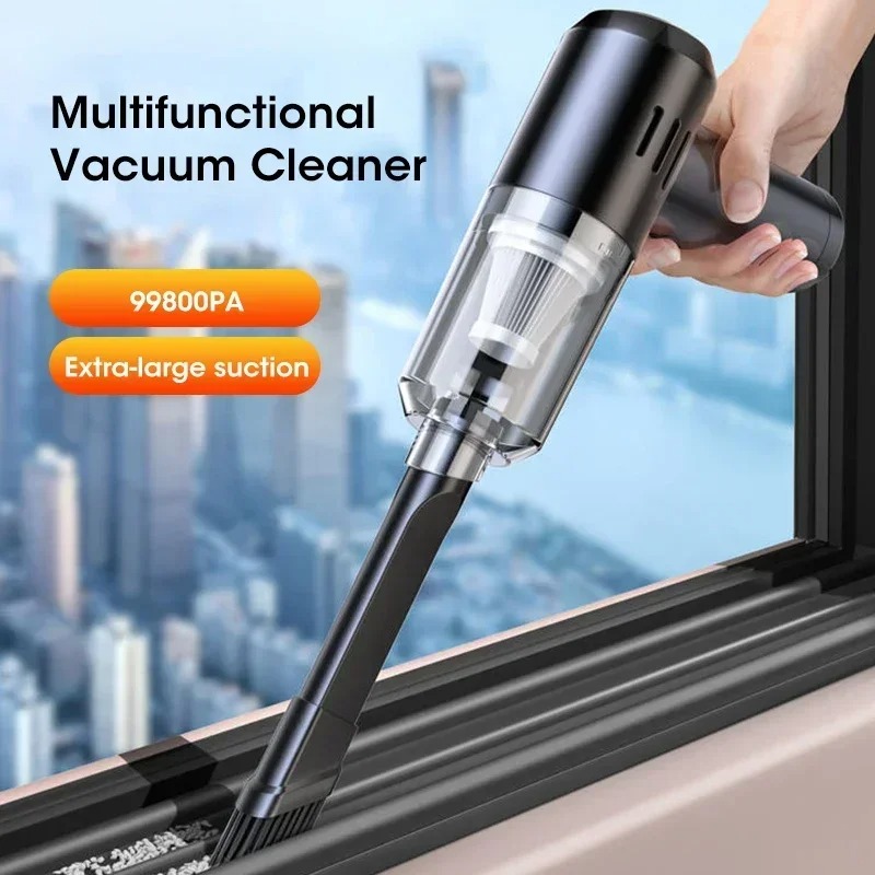 Cordless Handheld Vacuum Cleaner – Strong Suction for Pet Hair, Wet/Dry Use – Rechargeable, Portable, for Home