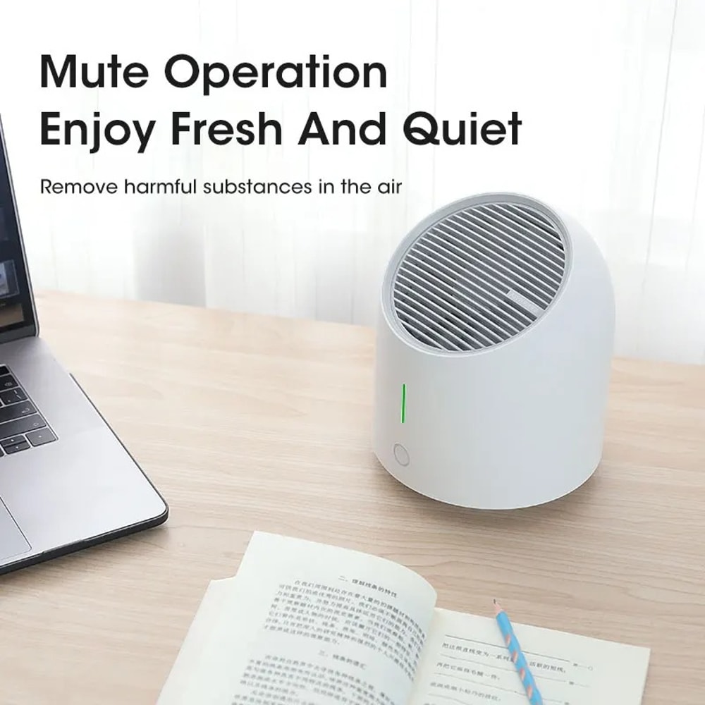 Portable Air Purifier For Bedrooms Low Noise Carbon Filter For Smoke Dust And Odor Removal 2