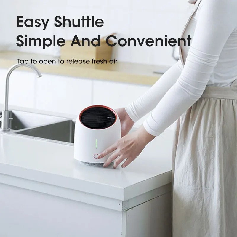 Portable Air Purifier For Bedrooms Low Noise Carbon Filter For Smoke Dust And Odor Removal 3