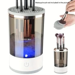 usb-powered makeup brush washer & dryer - odorless, battery-free cleaner for effortless beauty tool care
