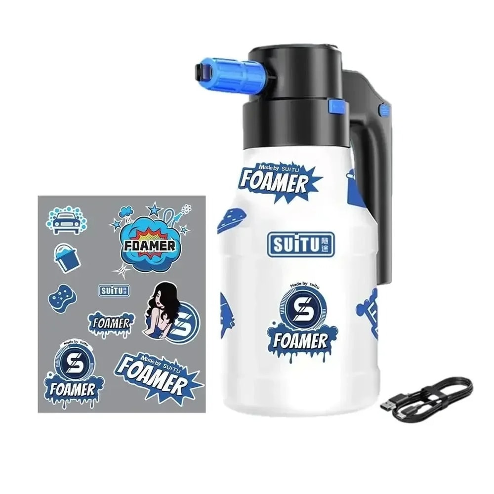 Air Pressure Handheld Car Wash Spray Bottle For Gardening And Flower Watering Foam Pot 4