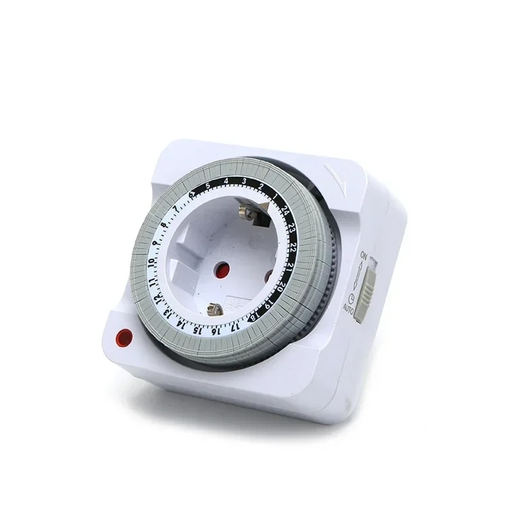 Hour Mechanical Timer Switch For Indoor Use Plug Socket With Auto PowerOff Smart Countdown Cycle 3
