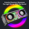 V8 Transparent Mecha Bluetooth Wireless Music Speaker With Bass Subwoofer RGB Light For Parties 3