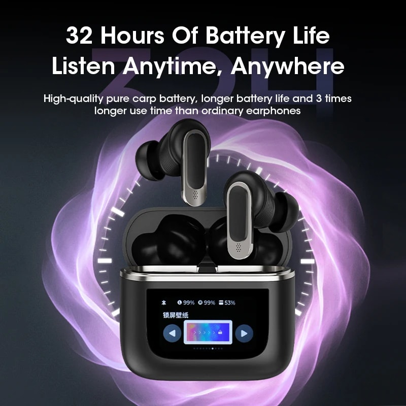 TWS Bluetooth Earbuds With ANC HIFI Sound Touch Control 3