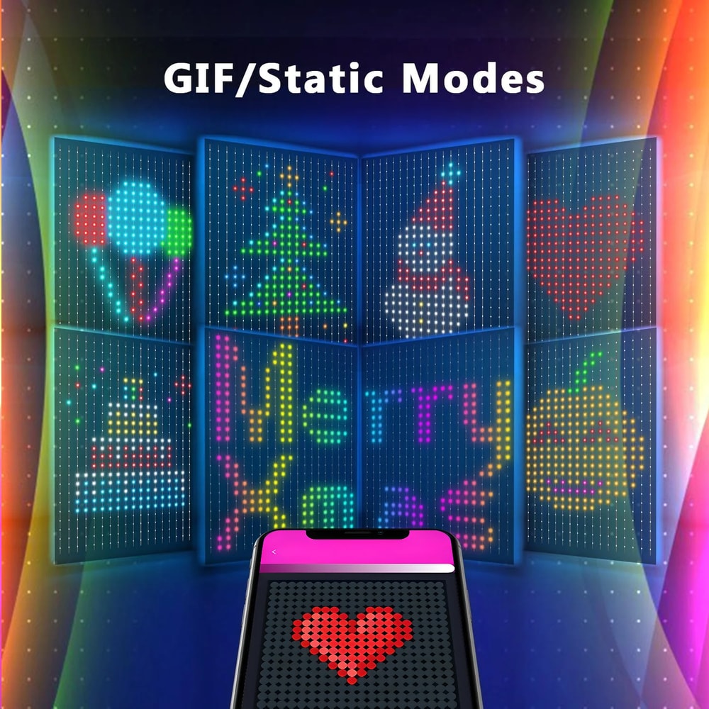 Smart Curtain String Lights – Bluetooth APP Control Christmas Fairy Lights for Weddings, Parties, and DIY Picture