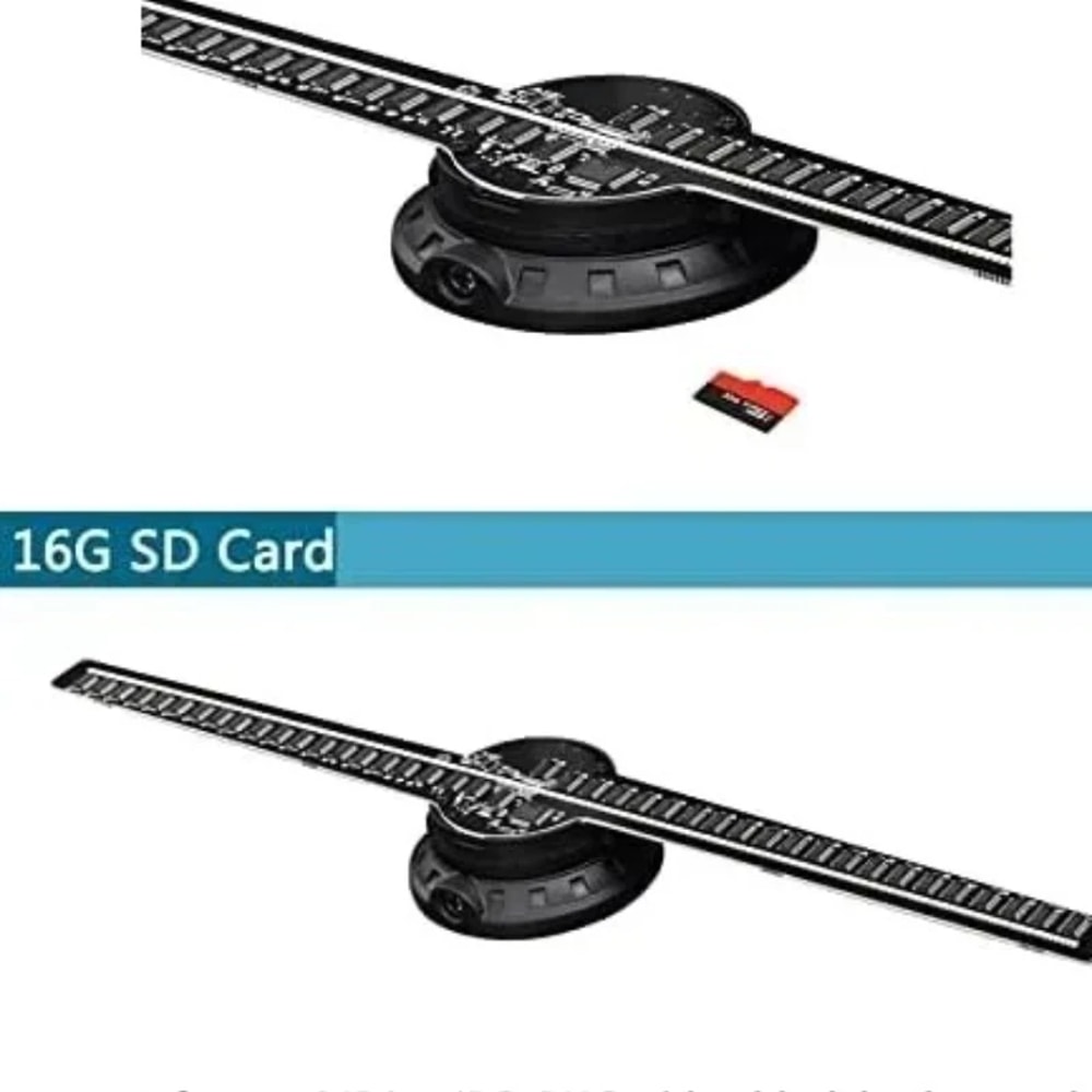 Hologram Fan Holographic Projector Advertising Display Light for Stores, Bars, Parties, and Events