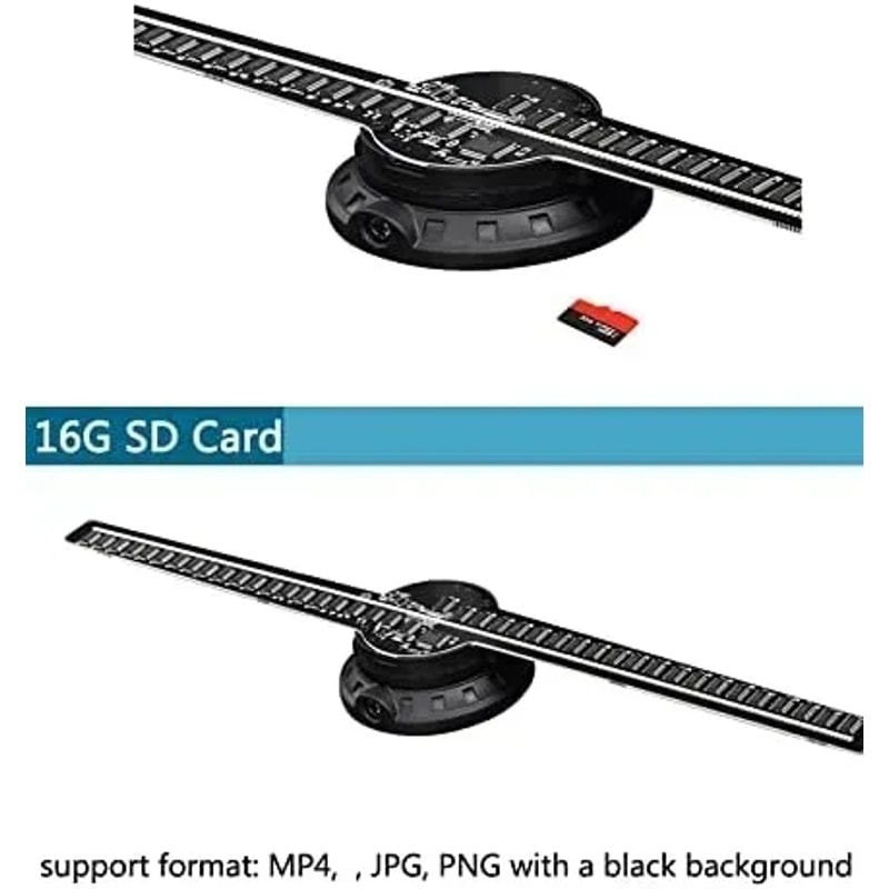 42CM 3D Hologram Fan HD Holographic Projector for Stores & Parties