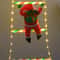 Santa Claus Climbing Ladder String Lights – Modes USB LED Lamp for Christmas Tree & Garden