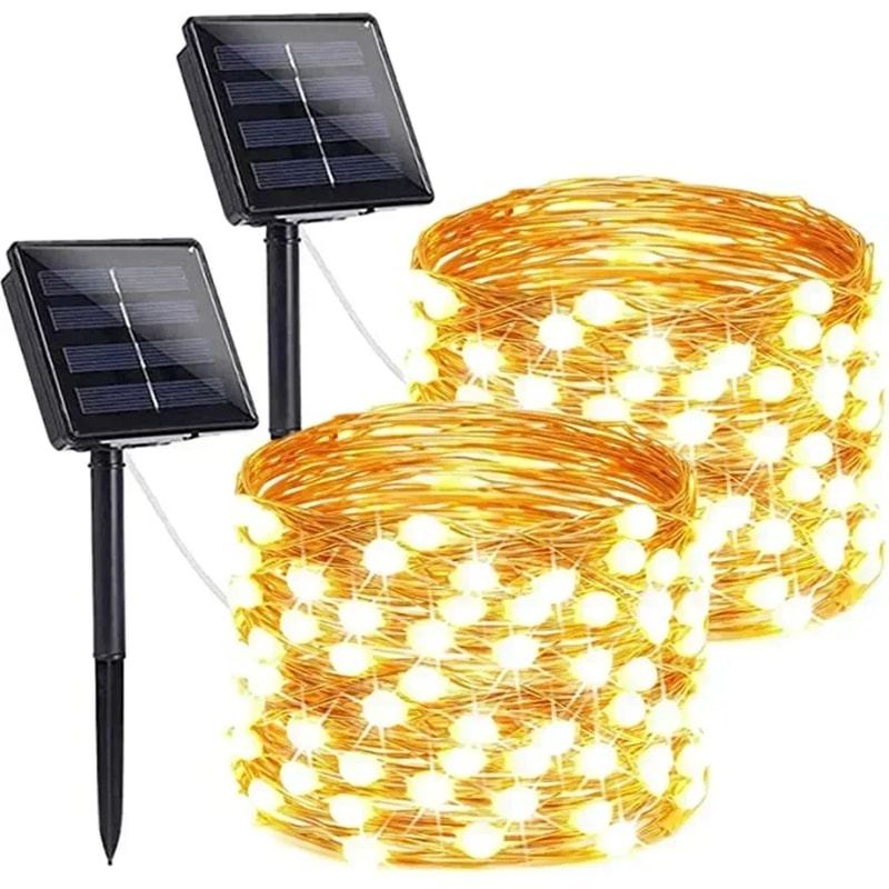 DIY Solar LED Fairy Lights – Waterproof Garden String Lights for Outdoor Decor