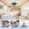 Smart Remote Control Ceiling Fan With LED Lighting Converter Base For Living Room 3