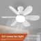 LED Ceiling Fan With Light RemoteControlled Screw Ceiling Fan For Bedroom Garage And Kitchen 2
