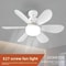 LED Ceiling Fan With Light RemoteControlled Screw Ceiling Fan For Bedroom Garage And Kitchen 2