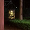 Solar Lantern with Deer and Forest Pattern – Hollow Projection Light for Outdoor Garden Decor