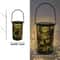 Solar Lantern with Deer and Forest Pattern – Hollow Projection Light for Outdoor Garden Decor