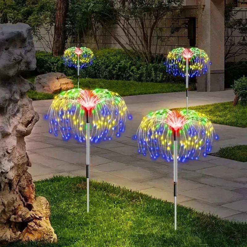 LED Solar Firework Lights – Waterproof Modes Landscape Lighting for Garden Pathways and Courtyards